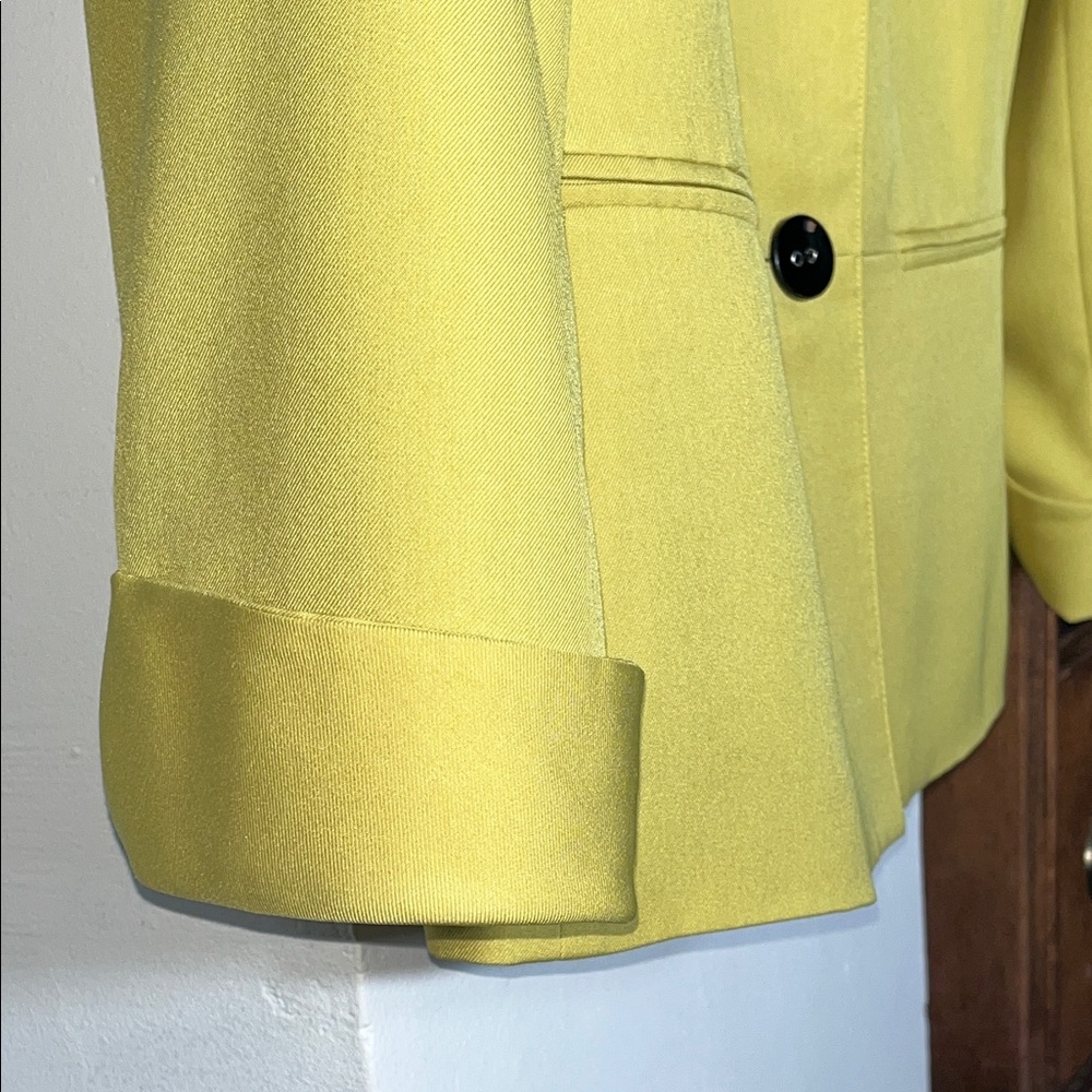 Jones Wear Yellow Blazer Suit Jacket - Picture 4 of 7